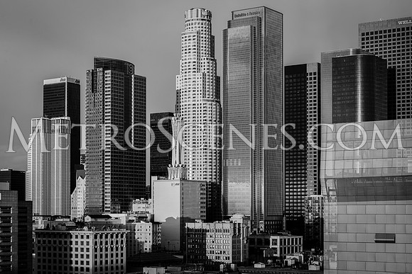 Los Angeles Skyline Black and White