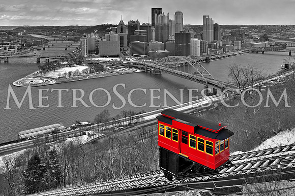 Pittsburgh Black and White and Red