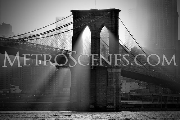 Brooklyn Bridge Black and White