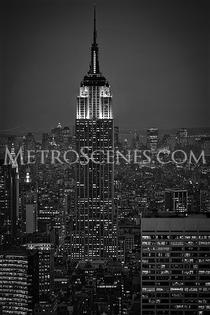 Empire State Building Black and White