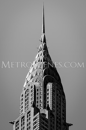 Chrysler Building Black and White