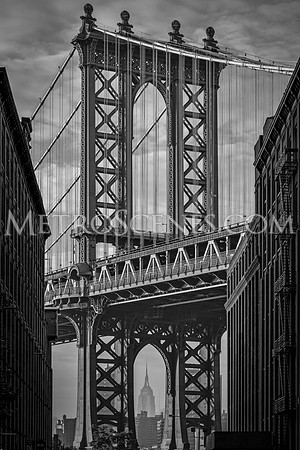 Manhattan Bridge Black and White
