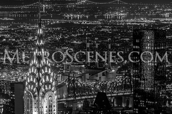 Chrysler Building Black and White