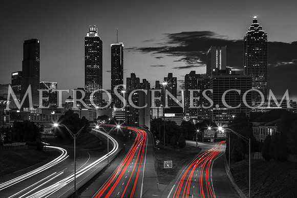 Atlanta Black and White and Red