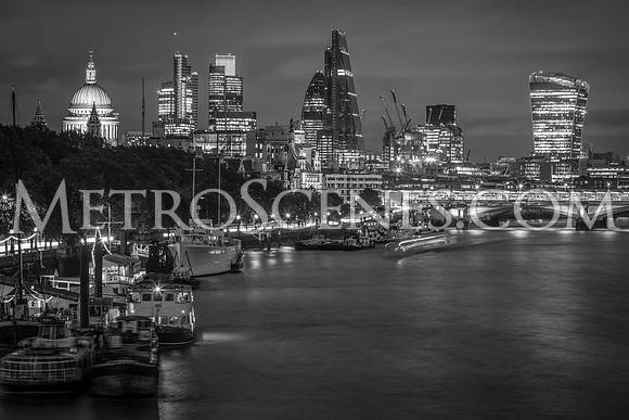 London Buildings in Black and White