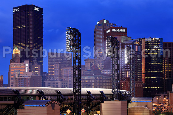 Light standards of PNC Park