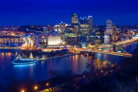 Downtown Pittsburgh at Dusk