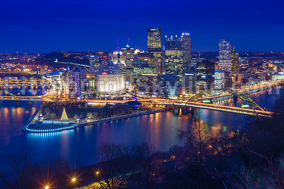 Downtown Pittsburgh at Dusk