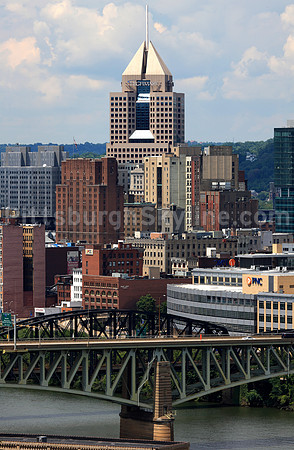 Liberty Bridge and layers of the city