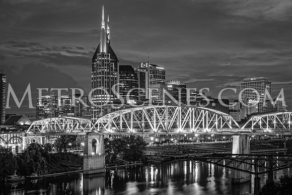 Nashville Skyline black and white