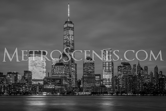One World Trade Center Black and White 2014