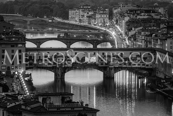 Ponte Vecchio Black and White