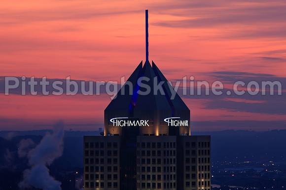 Highmark Building silhouette