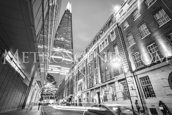 London Shard Black and White