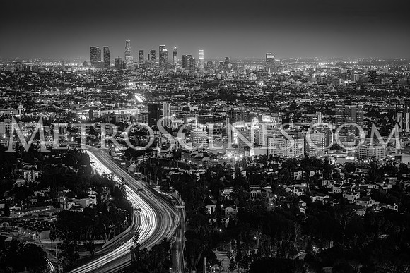 Hollywood Bowl Los Angeles Black and White