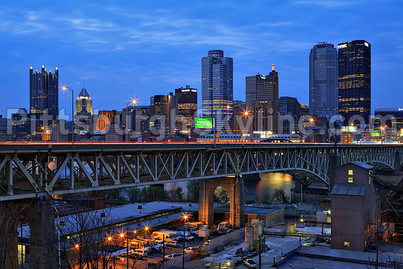 Late evening skyline