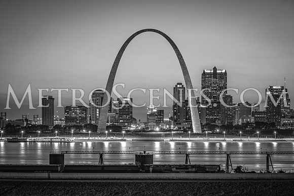 Gateway Arch Black and White