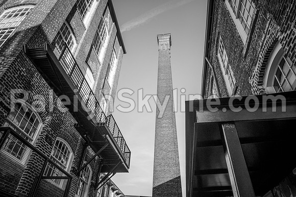 Caraleigh Mills Courtyard in Black and White